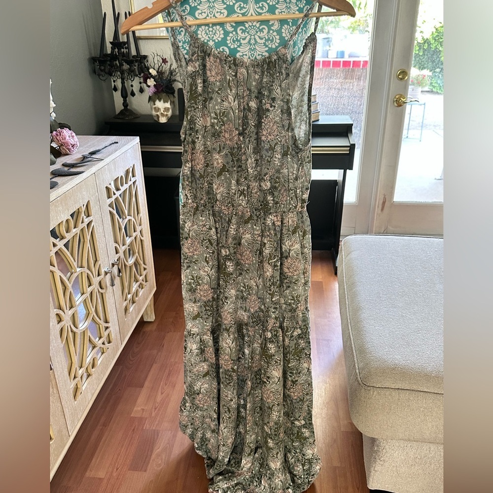 Joie tiered dainty floral maxi dress. Fairycore, festival, soft-girl, enchanted